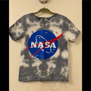 Tie dye NASA sequin flip